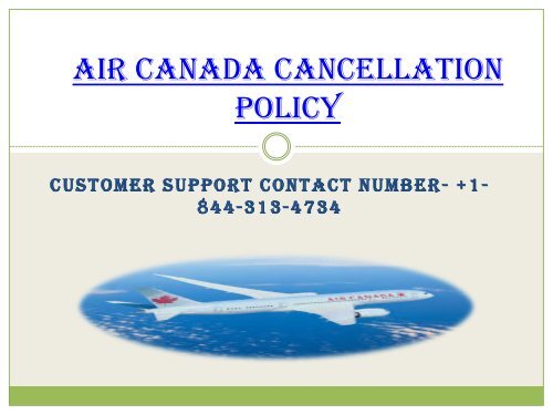 Air Canada Cancellation & Refund Policy