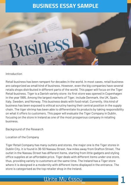 business trends essay