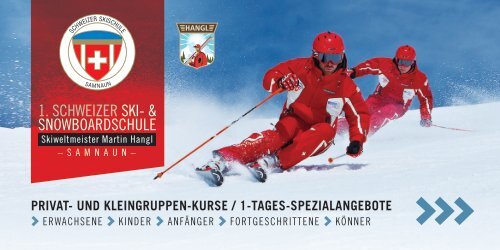 Erste Schweizer Ski- und Snowboardschule Samnaun - Prospekt 2019/2020