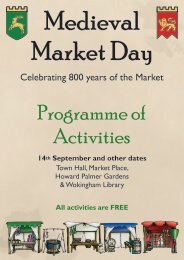 Medieval Market Day Programme 