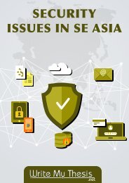 Proposal: Security Issues in South East Asia