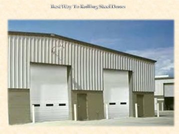 Best Way To Rolling Steel Doors