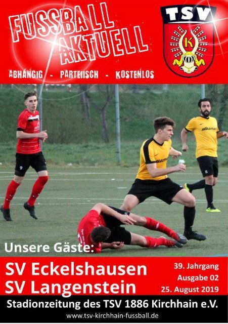 25.08.2019 - Stadionzeitung - Eckelshauen / Langenstein