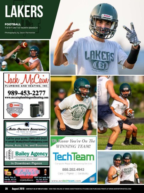 August 2019 Issue of Varsity Monthly Thumb Magazine