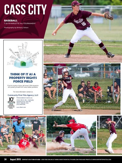 August 2019 Issue of Varsity Monthly Thumb Magazine