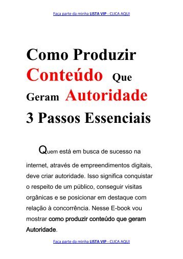 Como Produzir Conteúdo Que Geram Autoridade 1