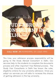 Study Abroad by Study Abroad Consultant in Delhi