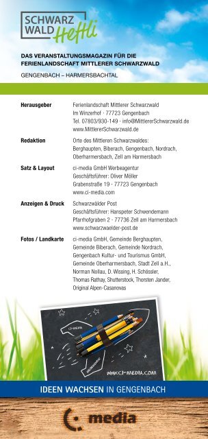 Schwarzwald-Heftli Ausgabe5 Sept-Okt 2019