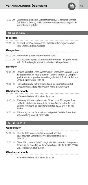 Schwarzwald-Heftli Ausgabe5 Sept-Okt 2019