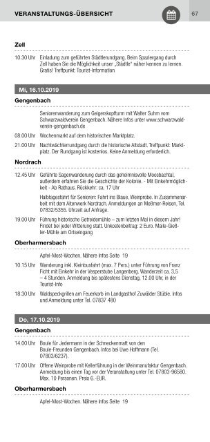 Schwarzwald-Heftli Ausgabe5 Sept-Okt 2019