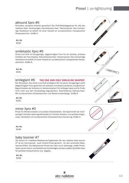 abc nailstore product guide | 2019