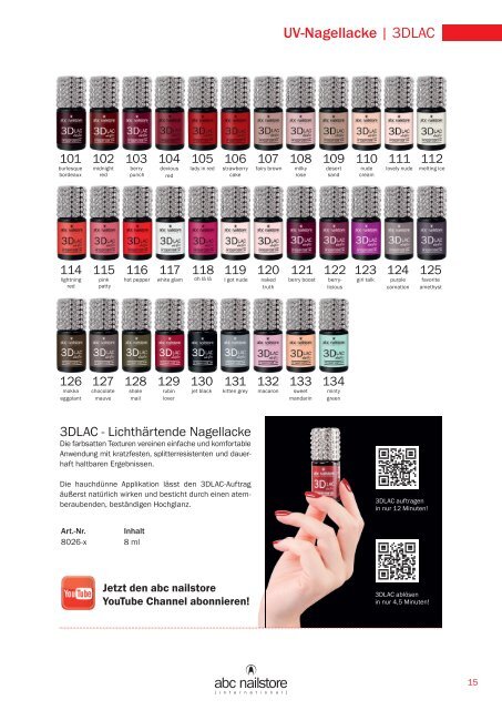 abc nailstore product guide | 2019