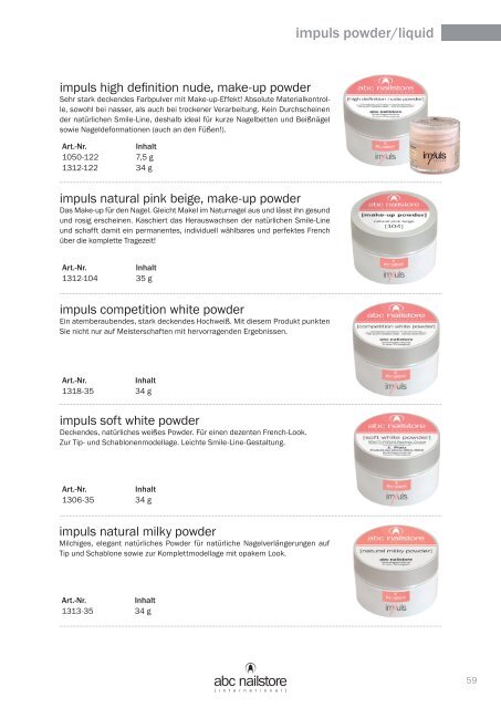 abc nailstore product guide | 2019