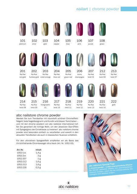 abc nailstore product guide | 2019