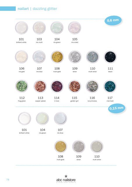 abc nailstore product guide | 2019