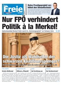 Nur FPÖ verhindert eine Politik à la Merkel!