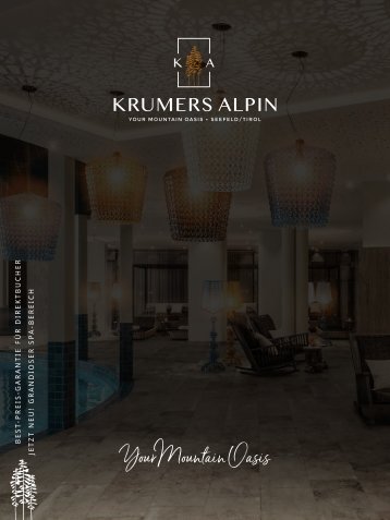 Krumers Alpin Imagebroschuere | DEUTSCH