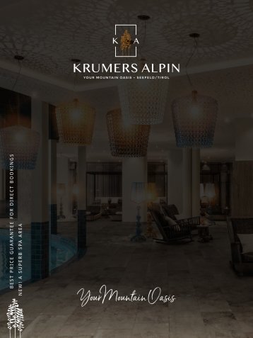 Krumers Alpin Imagebroschuere | ENGLISH