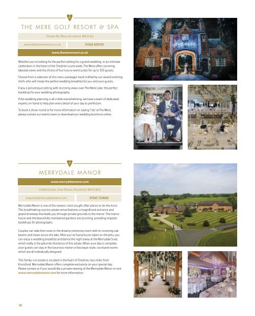 Cheshire East Weddings Brochure 2019
