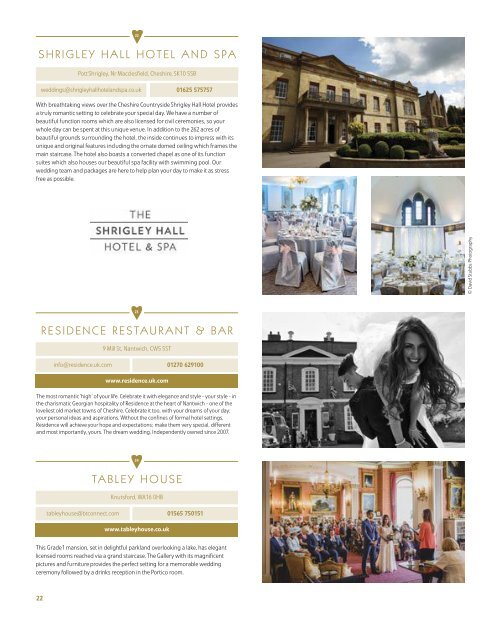 Cheshire East Weddings Brochure 2019