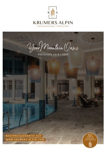 Krumers Alpin Preisliste 2019/2020 | DE