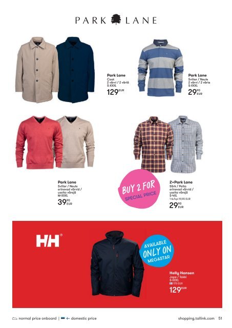 * Tallinn-Helsinki, September&October 2019 Autumn Tallink Shopping catalogue