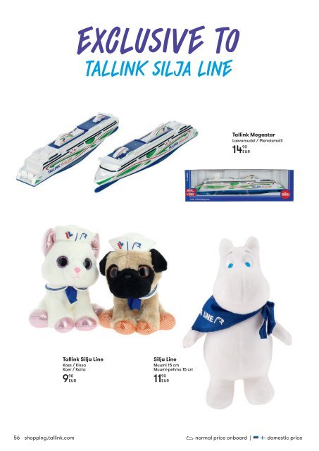 * Tallinn-Helsinki, September&October 2019 Autumn Tallink Shopping catalogue