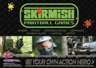 Skirmish Paintball Games brochure