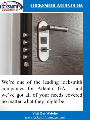 Locksmith Atlanta GA