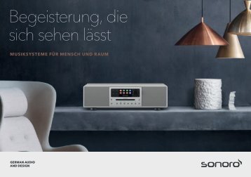 sonoro Produktbroschüre 2019