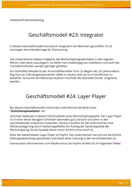 55 Geschäftsmodelle