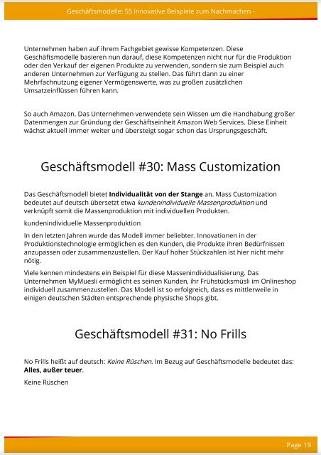 55 Geschäftsmodelle