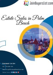 Estate Sales in  Palm Beach _ JoinBuyersList