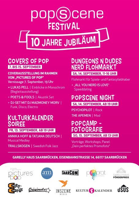 Kulturkalender September 09/19