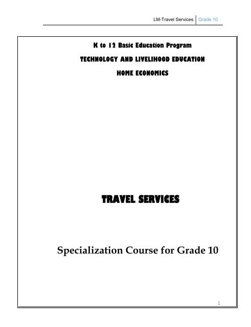 lm travel services grade 10