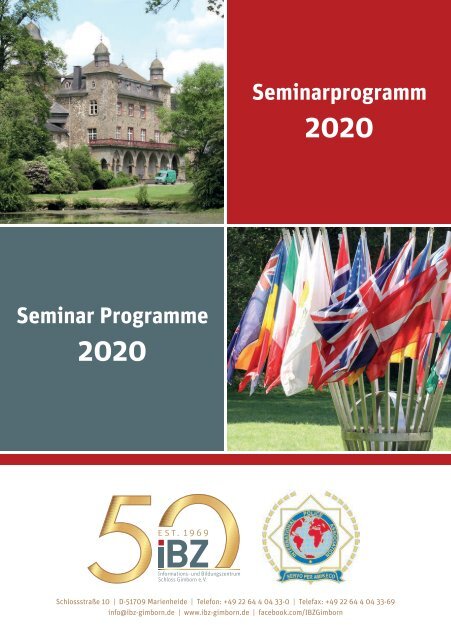 IBZ Gimborn Seminar Programme 2020