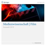 Springer VS - Medienwissenschaft | Film