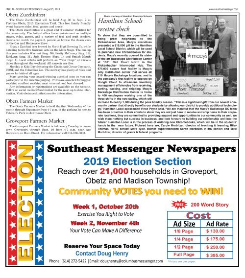 Southeast Messenger - August 25, 2019