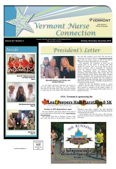 Vermont Nurse Connection - October 2019