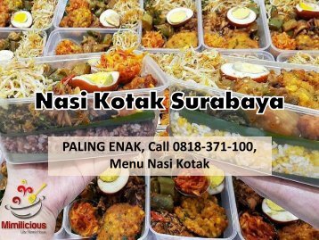 PALING ENAK, Call 0818-371-100, Menu Nasi Kotak