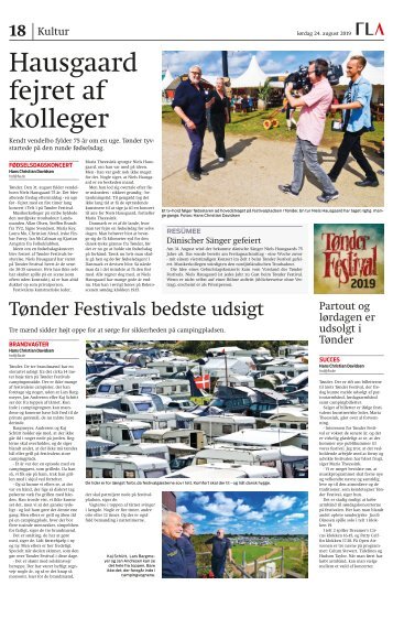 TØNDER FESTIVAL 2019 - CAMPING OG FØDSELSDAG