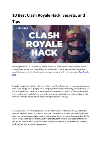 3 Clash Royale hack