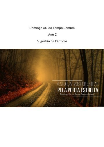 Domingo XXI do Tempo Comum - Ano C