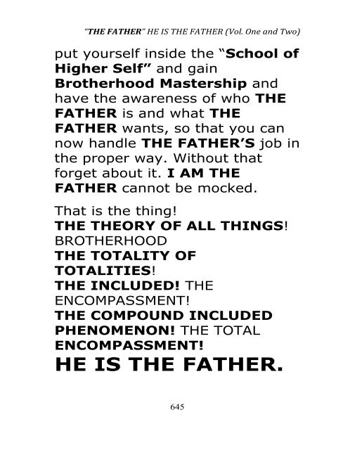 HE IS THE FATHER - AKWA EDISANETE