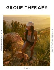 Group Therapy Dates and Registration Information Fall 2019