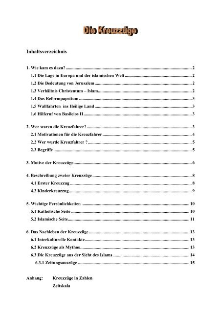 Kreuzzuge Pdf