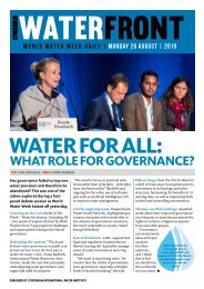 World Water Week Daily Monday 26 August, 2019