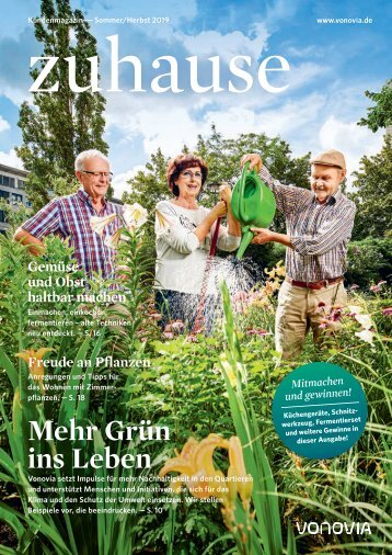 Vonovia Kundenmagazin "zuhause" Sommer/Herbst 2019