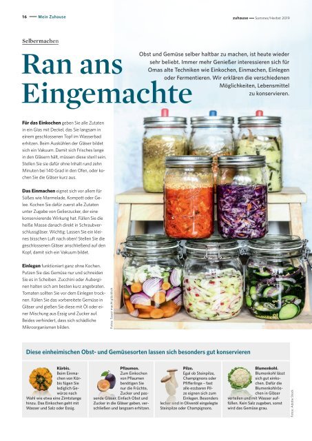 Vonovia Kundenmagazin "zuhause" Sommer/Herbst 2019