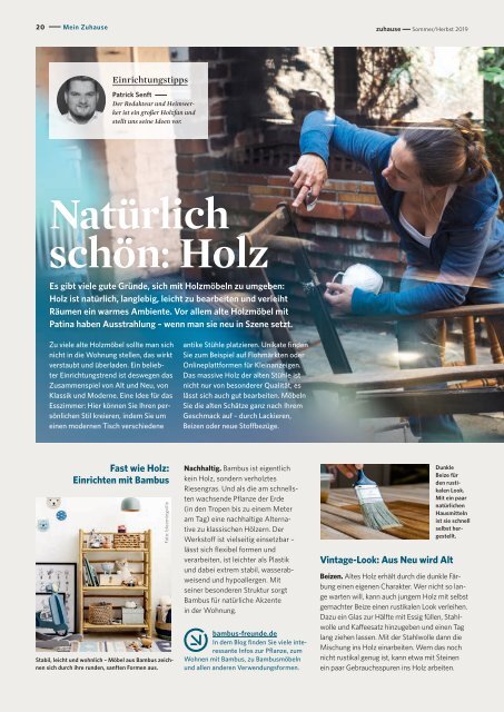 Vonovia Kundenmagazin "zuhause" Sommer/Herbst 2019